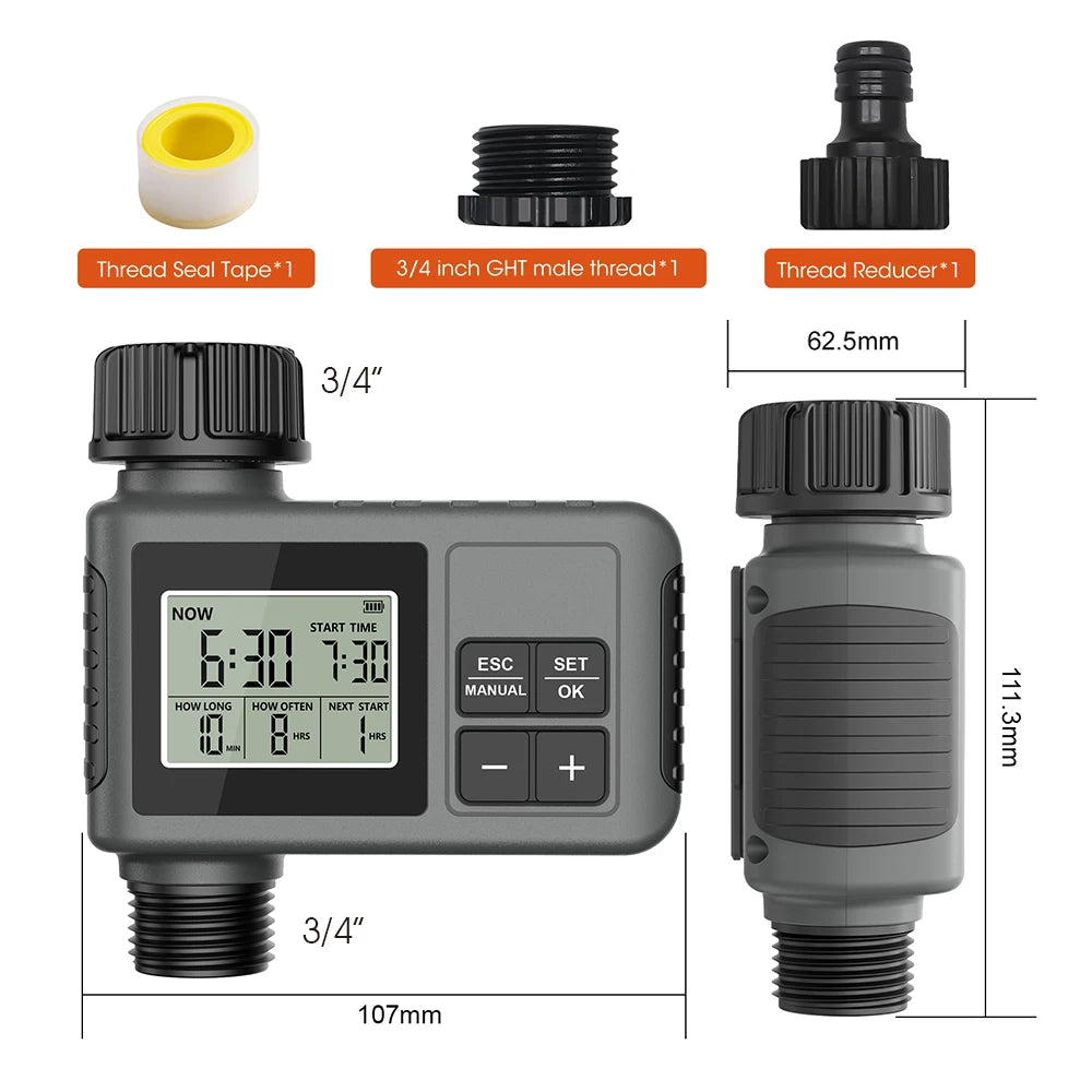 Garden Programmable Timer Misting Cooling System 360° Free-bend Misting Nozzle Adjustable Atomizer Sprayer Outdoor Watering Kits