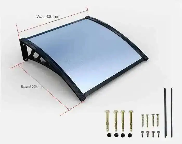 Fashionable Aluminum-plastic Panel Awnings for Outdoor Rainproof UV-proof Silent Awning Modern Simple Awnings for Door Head