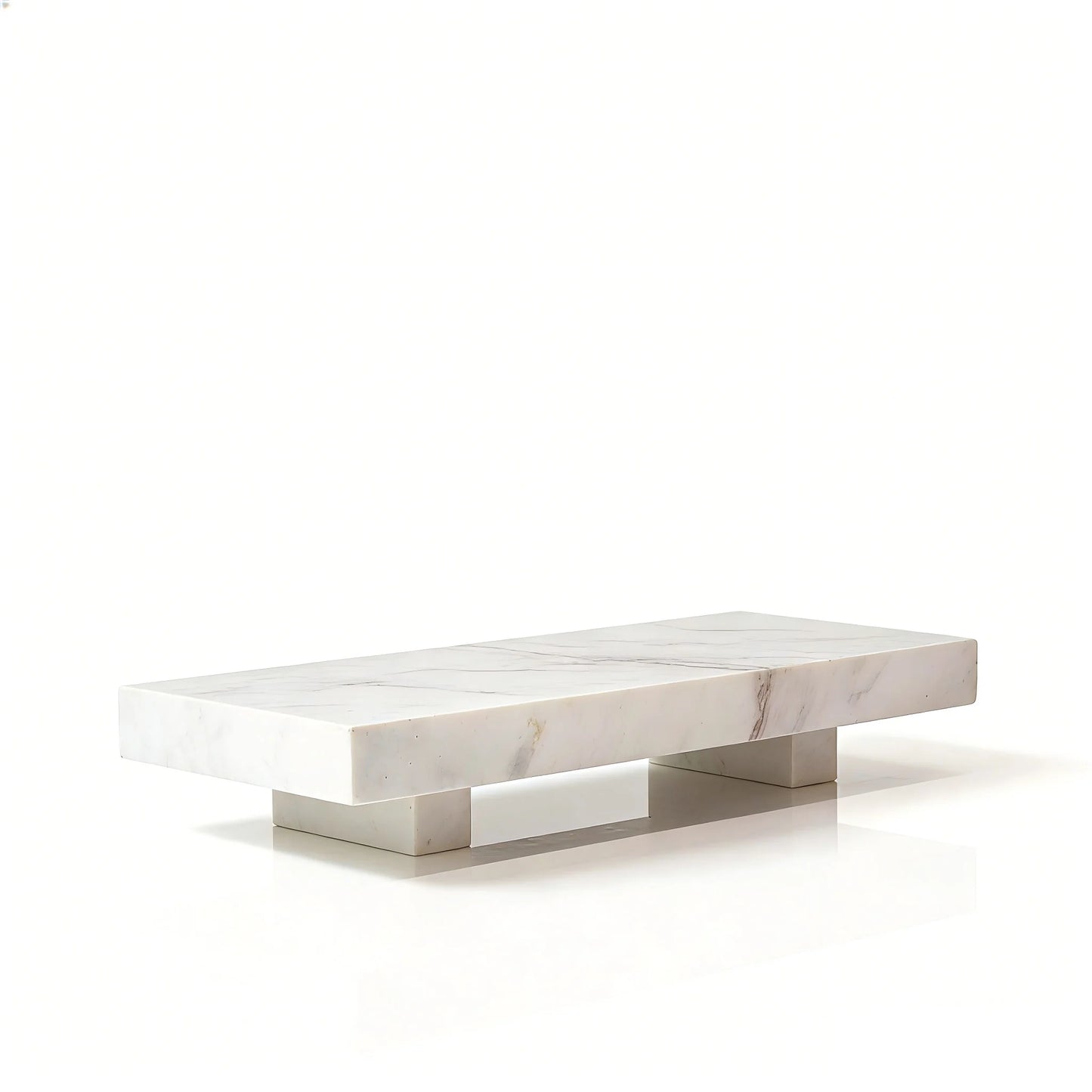 Calacatta Viola Marble Pedestal Stand, Luxury Bathroom Vanity Tray Dresser Organizer for Jewelry Cosmetics Decorative Stone Base