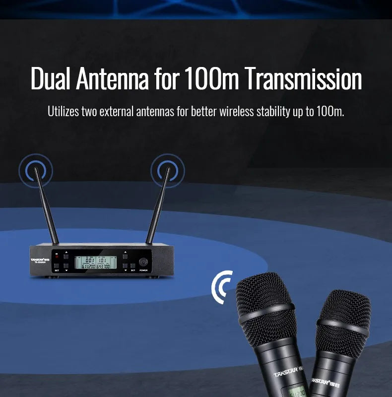 Takstar TS-3310UH Wireless Microphone UHF integrated circuit KTV Conference Home Entertainment Outdoor Performance