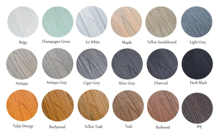 Resort-Style WPC Composite Wood Decking – Slip-Resistant Durable and stylish decking solution for outdoor spaces, combining wood aesthetics with the low-maintenance benefits of composite materials.