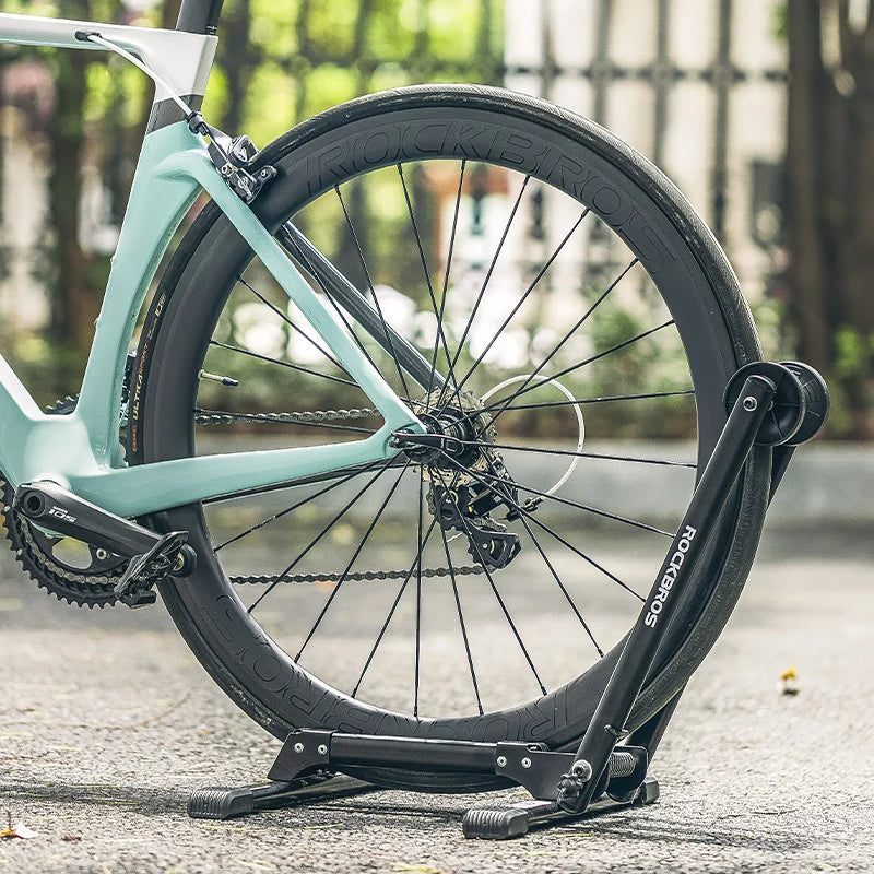 ROCKBROS Bike Parking Stand Indoor Floor Stable Support Bicycle Parking Stand Road MTB Bike Support Holder Rack Bike Accessories