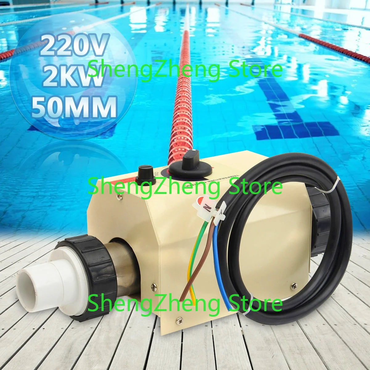 COASTS 3KW/2KW 220V Swimming Pool & SPA Hot Tub El ectric Water Heater Thermostat