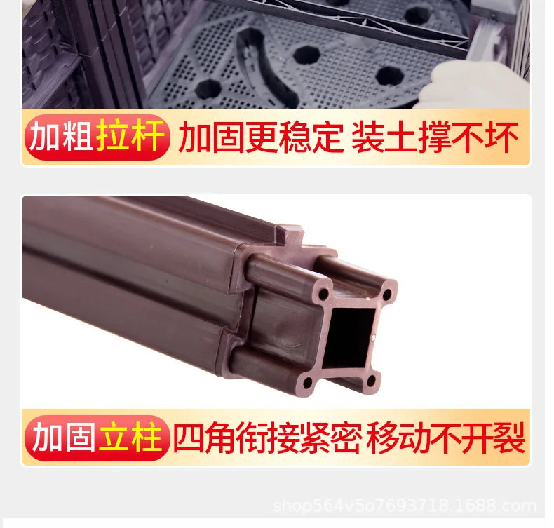 Vegetable Growing Box: Outdoor/Courtyard/Rooftop/Balcony Large Thickened Plastic Planter Trough