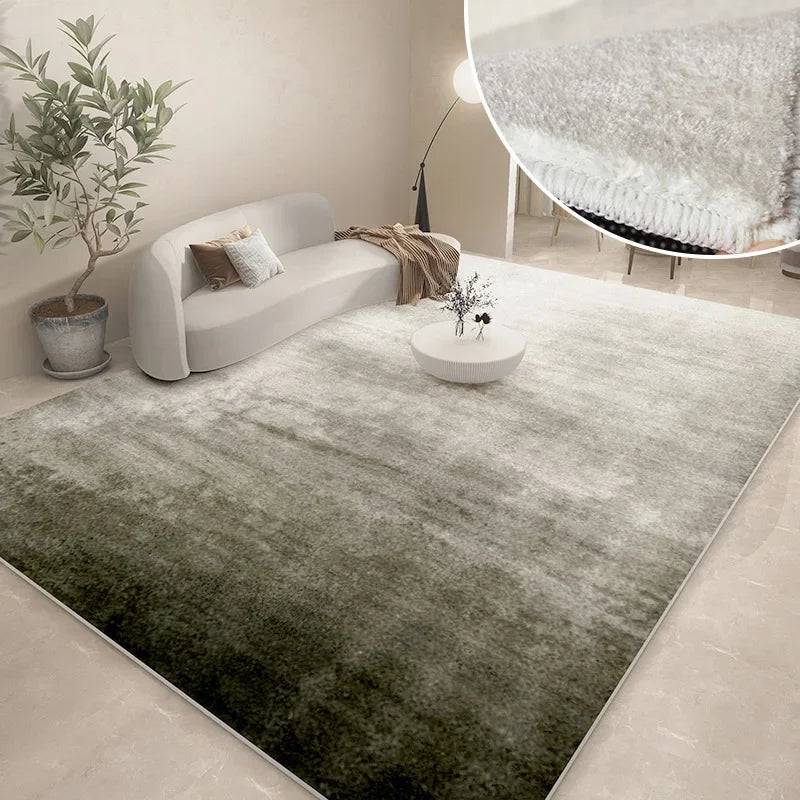 Thickened Study Carpet Modern Abstract Carpets for Living Room Home Washable Plush Floor Mat Minimalist Bedroom Decor Art Rug