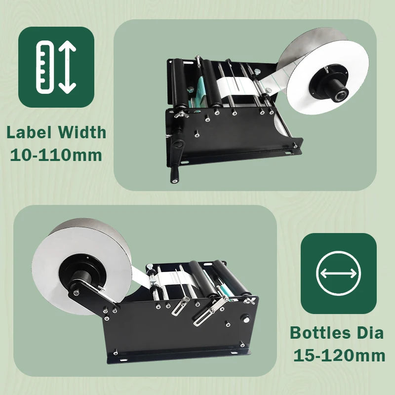 Mini Manual Adhesive Sticker Handle Small Jar Plastic Round Bottle Labeling Machine Paper Labels Semi-auto Packing Machine