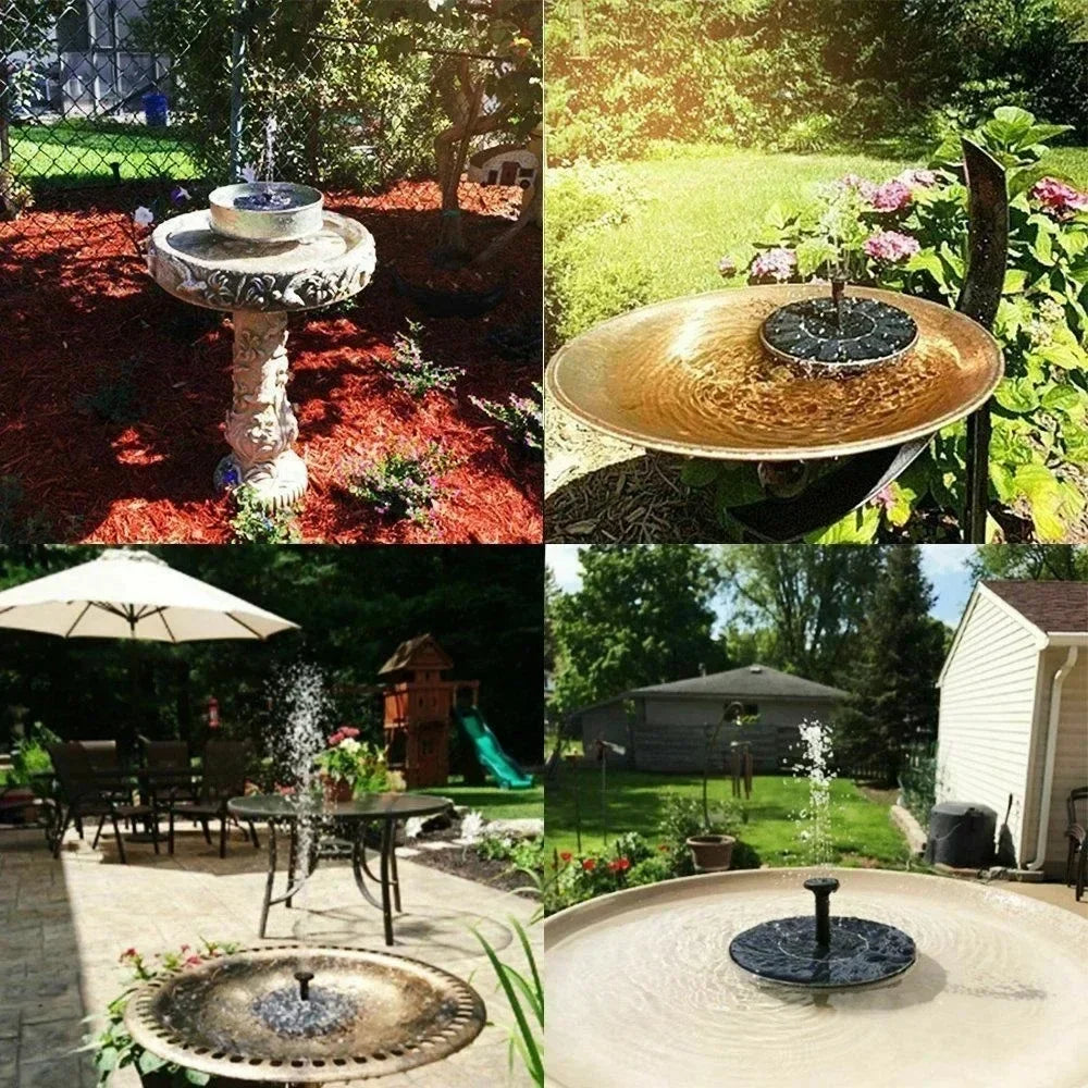 13cm, 16cm, 18cm Floating Solar Fountain Pumps - Perfect for Bird Baths, Garden Outdoor Water Pool and Pond Decoration
