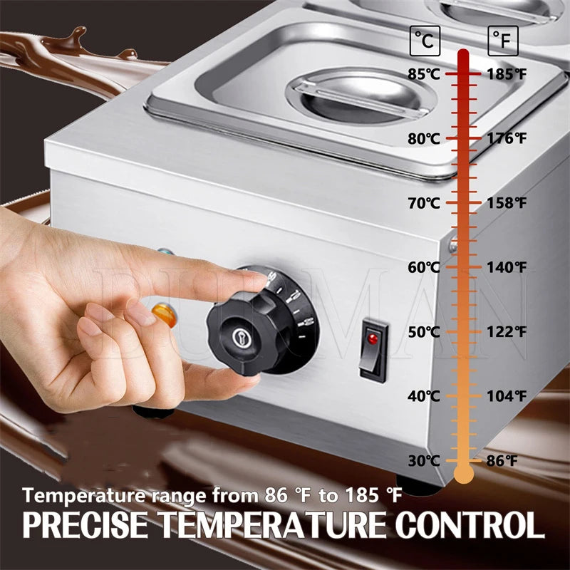 Electric Chocolate Melting Machine Furnace Tempering Machine Heating Stove 110V 220V