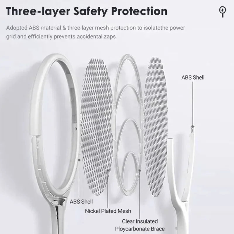 5 in1 Mosquito Killer Lamp Multicunctional Angle Adjustable Bug 2 in1 Mosquito Swatter Electric USB Rechargeable Fly Bat Swatter