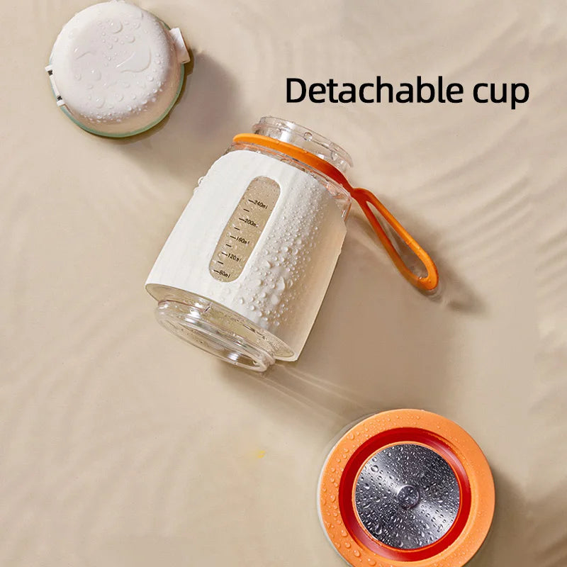 Wireless Milk Conditioner Portable Kettle USB Rechargable Water Bottle LED Display Thermos Cup Portable Heating Cup Milk Warmer
