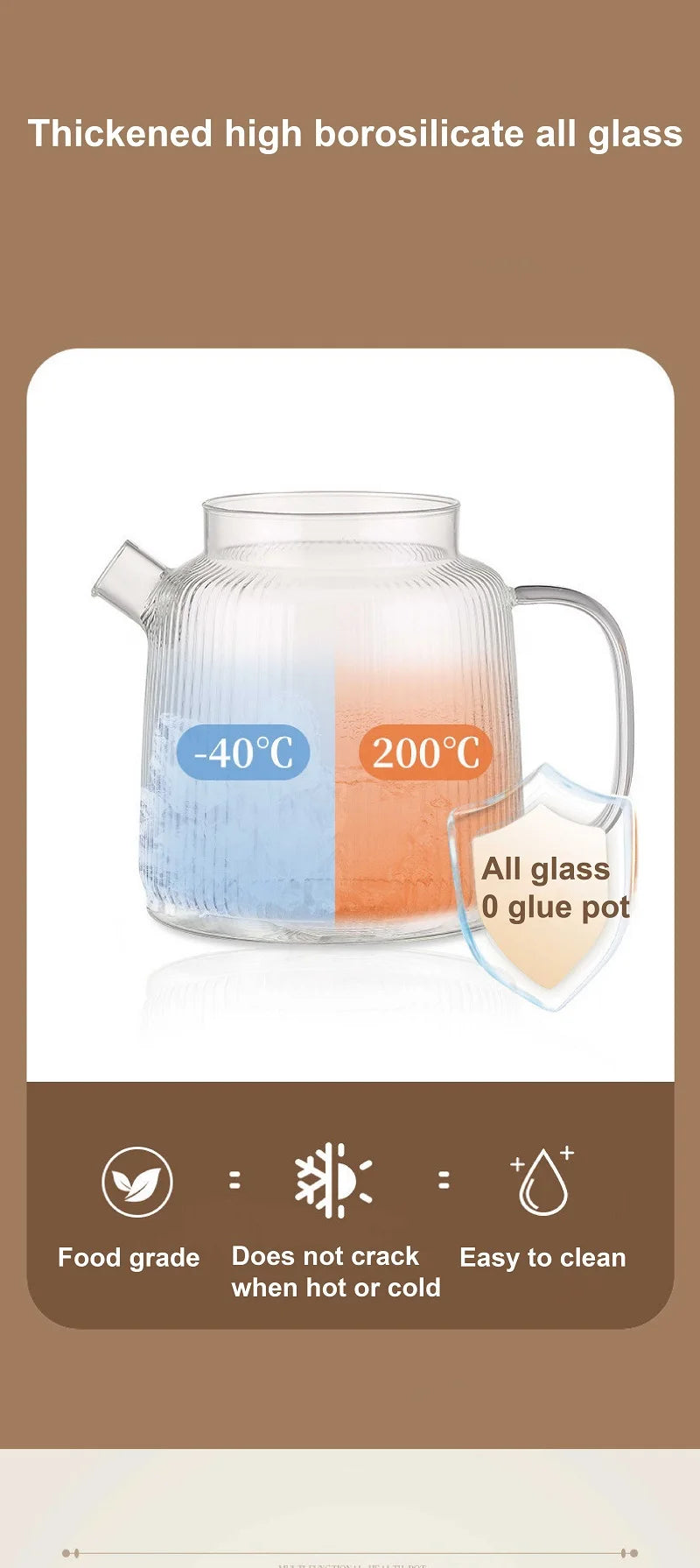 1.5L Health Kettle Temperature Adjust Glass Tea Maker MultiFunction Office Appointment Flower Teapot Portable Electric Hot Cup