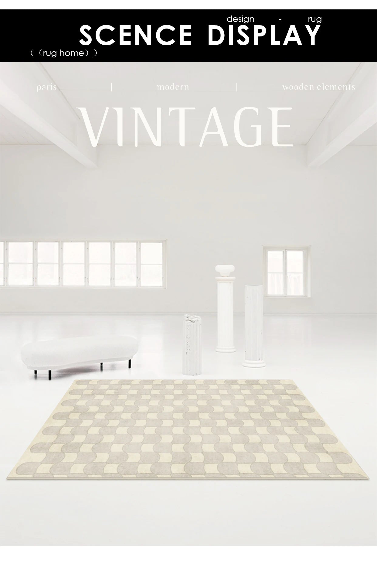 French Retro Rugs for Bedroom Checkerboard Living Room Decoration Carpet Ins Wind Plaid Bedside Floor Mat Large Area Plush Rug