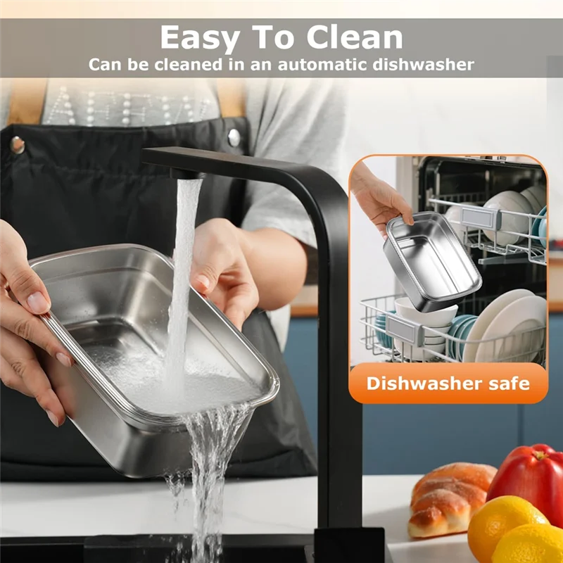 B89B-1.2L Cordless Electric Lunch Box - 20000Mah Rechargeable Portable Food Warmer With 5-Sided Heating, For Office,Outdoors
