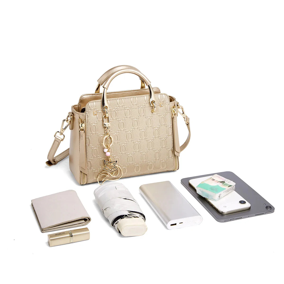Cowhide Leather Women’s Handbag Luxury Design Elegant shoulder, crossbody, and tote style in one. Spacious and stylish, perfect for moms and everyday use.