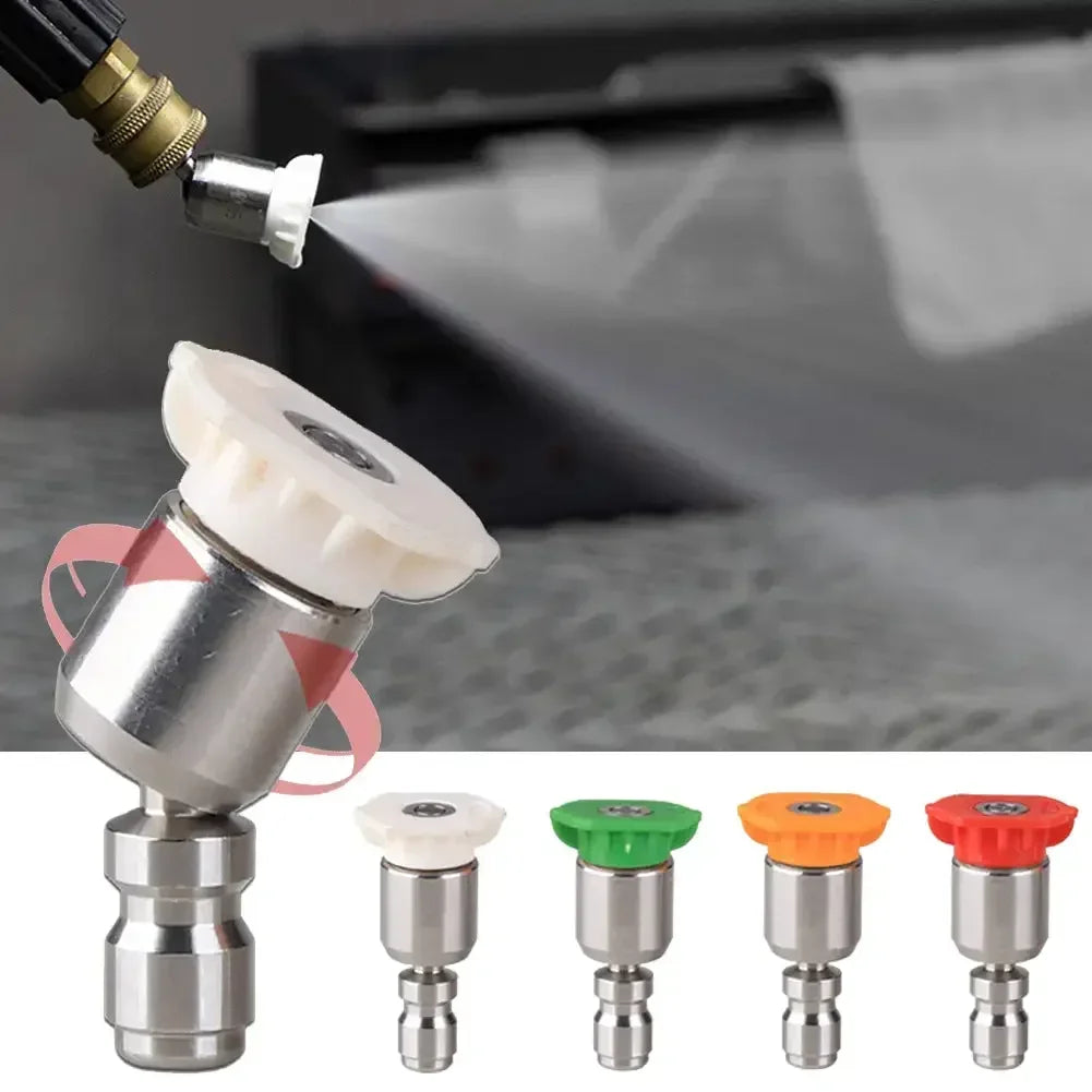 360° Rotatable Pressure Washer Nozzle Tips Kit for 1/4 Quick Connect 4000 PSI Multiple Degrees 0 15 25 40 Degree Spray Nozzles