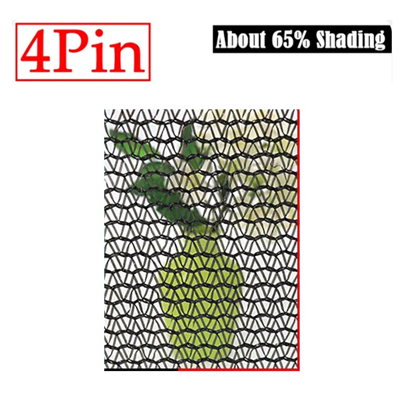 6X6m Black Shade Cloth with Grommets Sunblock Mesh Cover Anti-UV Garden Balcony Plant Sunshade Net Outdoor Greenhouse﻿﻿﻿﻿﻿﻿﻿﻿﻿﻿