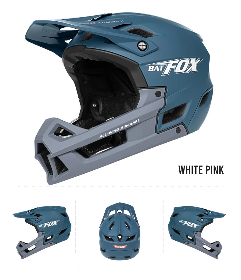Full-Face Mountain Bike Helmet – Off-Road Certified Integrally molded helmet designed for cycling safety and comfort. Ideal for mountain biking and off-road riding adventures.