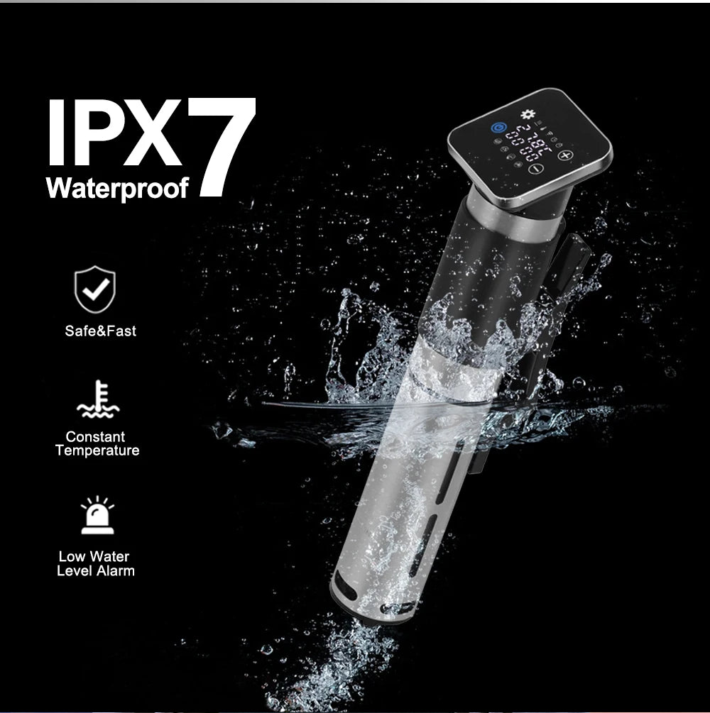 BioloMix 5th Generation Smart Sous Vide Machine WiFi Enabled Stainless Steel IPX7 Waterproof with APP Control Thermal Circulator