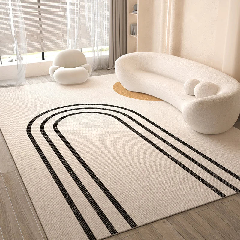 VIKAMA French Carpet For The Living Room, Wabi-Sabi Style Carpet, Easy To Maintain, Light Luxury, Bedside Carpet For The Bedroom