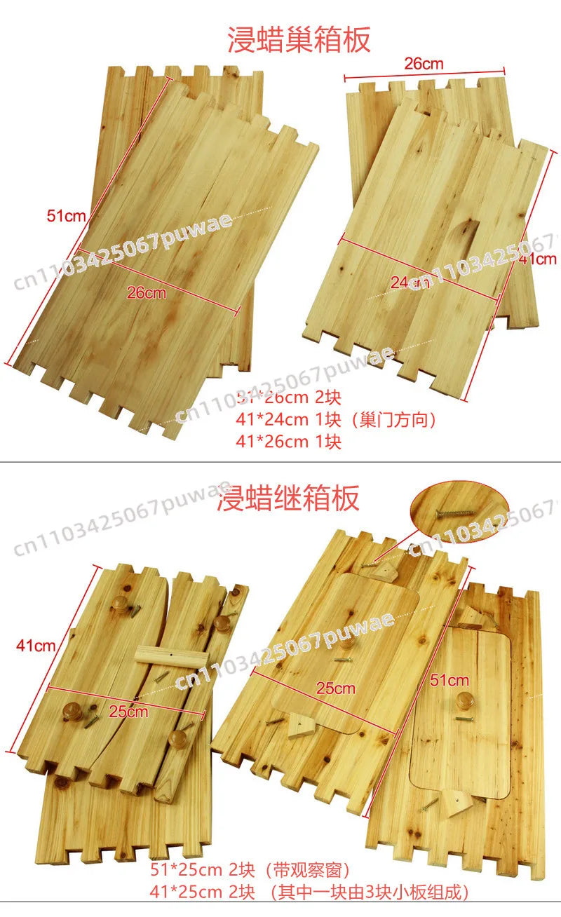 Automatic Honey Flow Hive - Complete Beekeeping Equipment with 7 Plastic Bee Frames