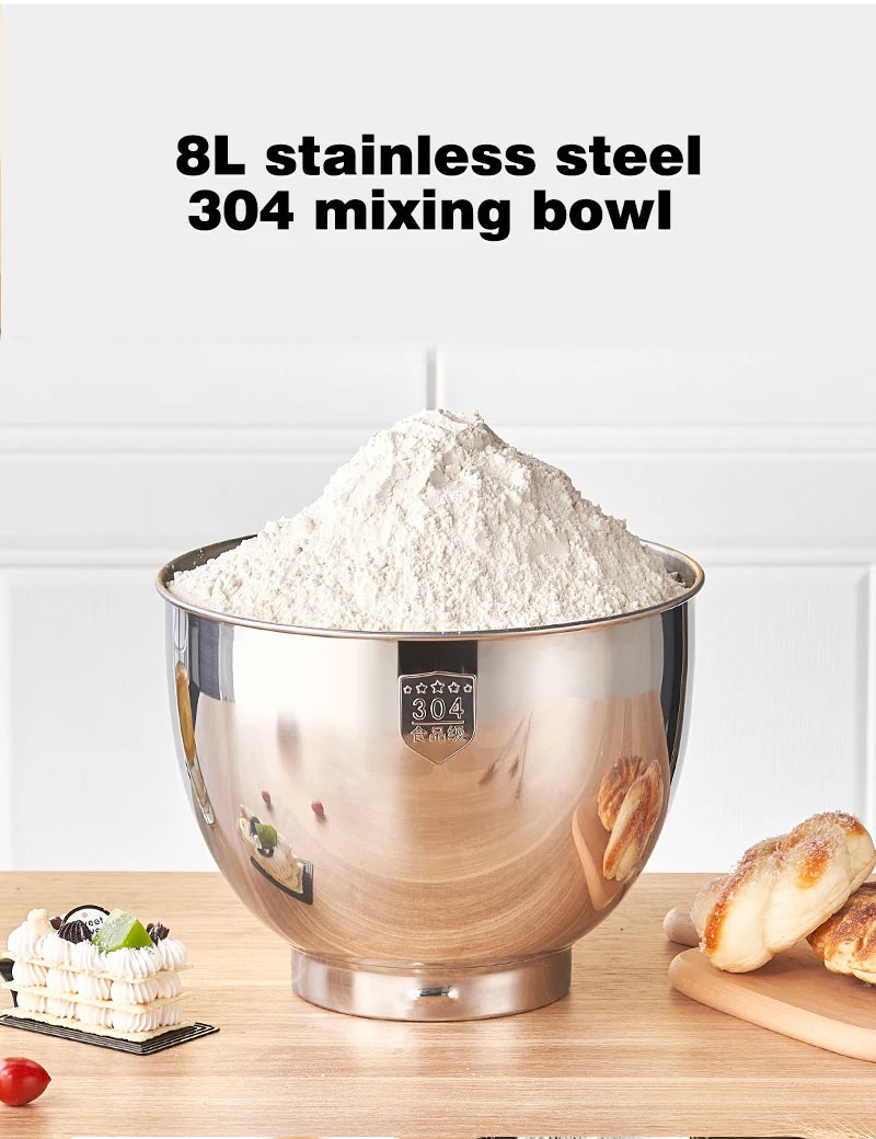 SUNATUR Electric Kitchen Blender Machine: Stand Mixer with Planetary Beater Automatic Mix Support for Dough Efficient Processor
