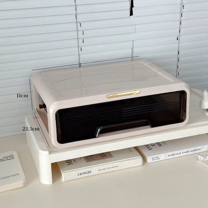 Desktop Organizer Box Der Sle Office Desk Cosmetic Storage Ra Home Dormi Study Table Arrangement Container