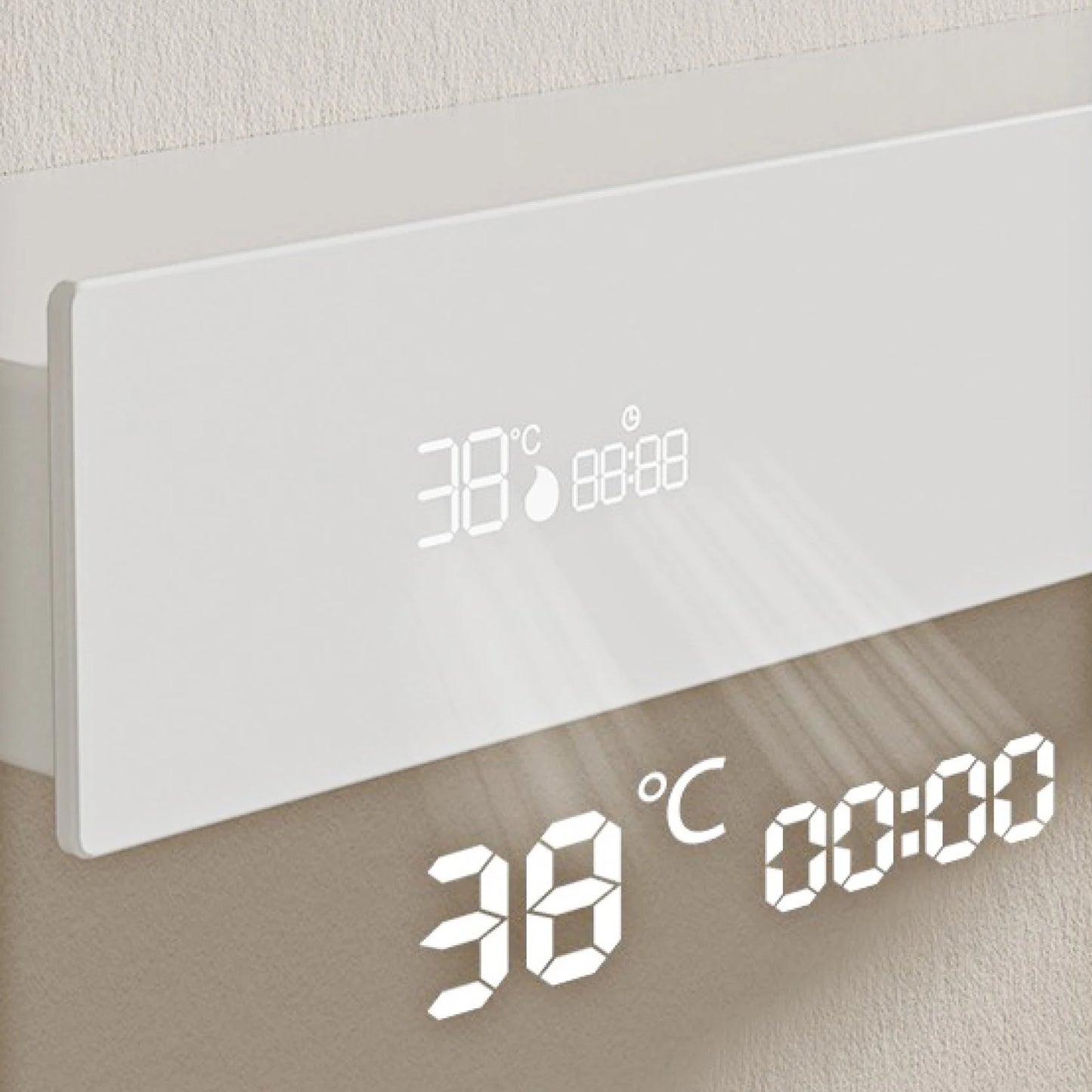 Luxury Ceiling Thermostatic Shower System Black Brass 3 Function Built In Wall Cold Hot Water Waterfall Outlet Bathroom Faucet