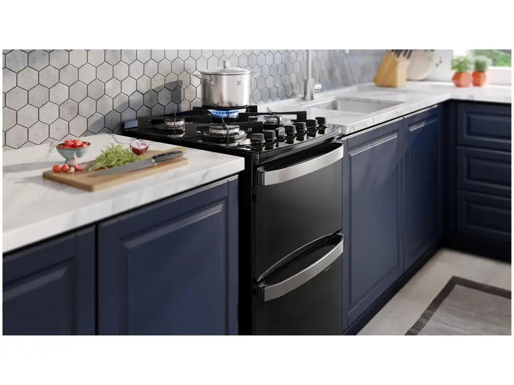 4 Bocas Electrolux Stove Black Glass Table with-110V