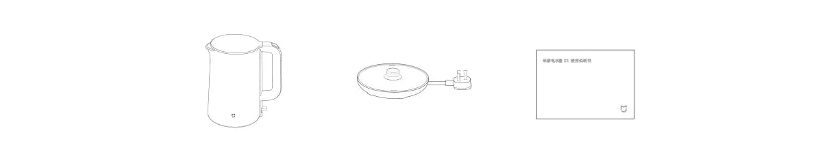 MIJIA Electric Kettle S1 Fast Hot boiling Stainless Water Kettle Teapot 1.7L 1800W Anti-Overheat Quadruple Protection