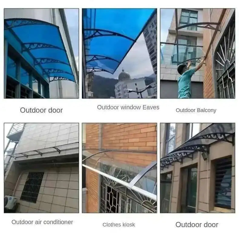 Modern Metal Awning for Electric Box Silent Outdoor Thickened Awnings Personalized Commercial Waterproof Awnings for Terrace