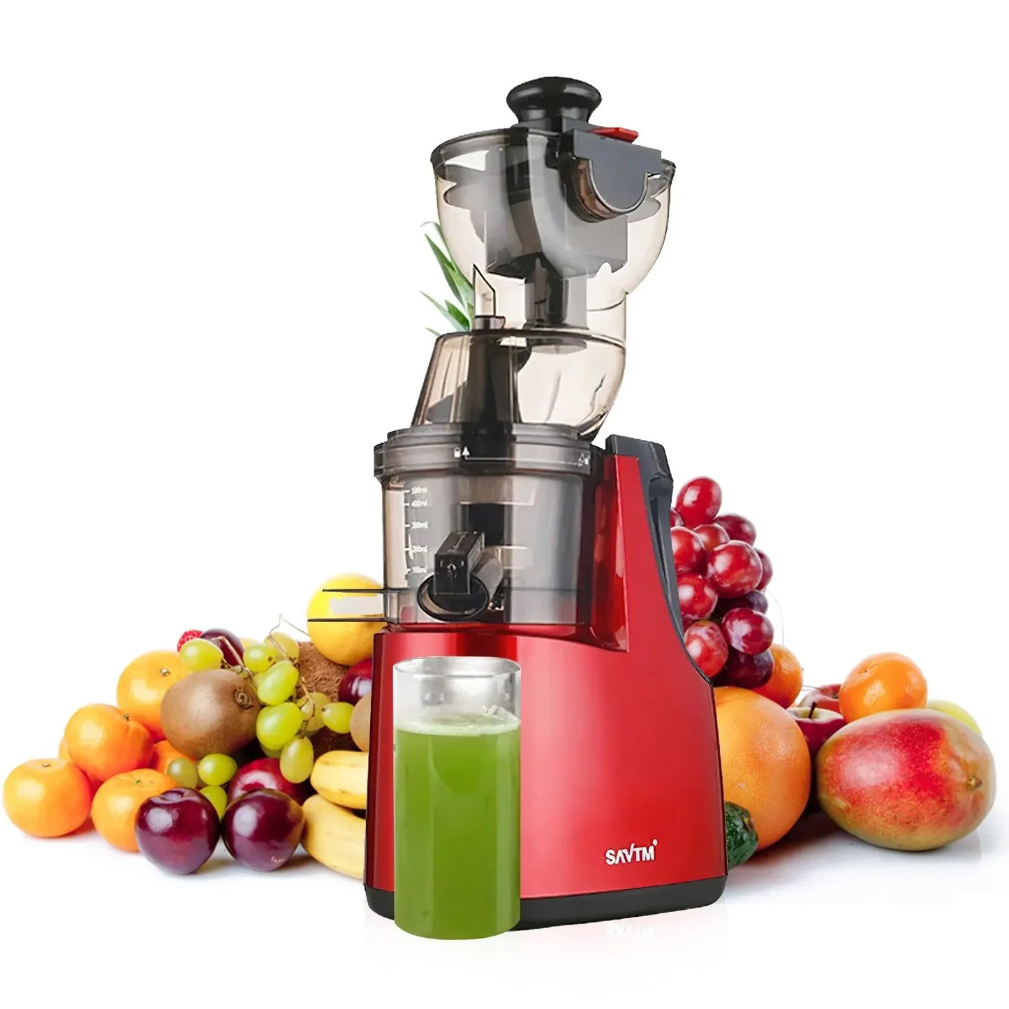 New Juicer Machines 7 inch Slow Cold Press Juicer Tool with Large Feed Chute Cold Press Juicers for Vegetables and Fruits