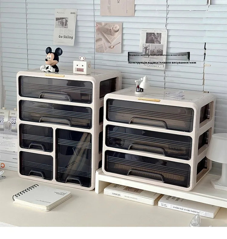 Desktop Organizer Box Der Sle Office Desk Cosmetic Storage Ra Home Dormi Study Table Arrangement Container