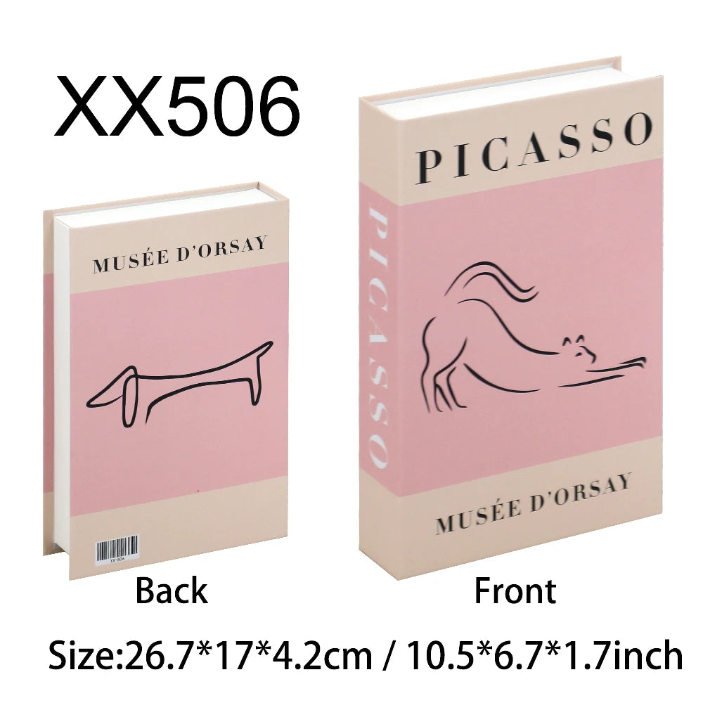 Aperol Cocktail Luxury Fake Books Decoration Coffee Table Decorative Books Club Villa Hotle Decoration Shooting Props Home Extra