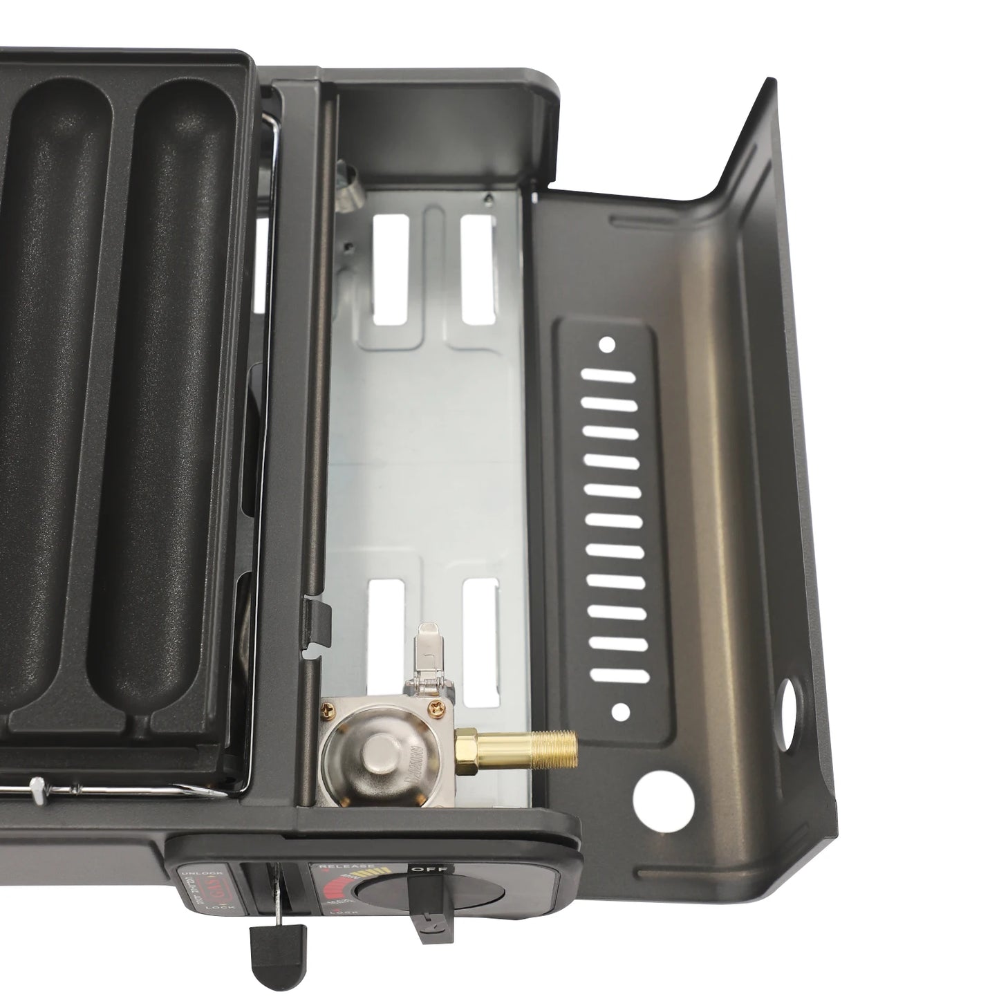 Black Portable Camping Gas Stove High Safety Outdoor Use