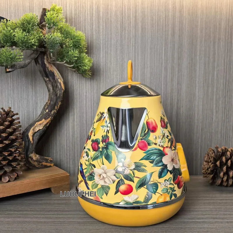 1.7L Retro Electric Kettle – 1850W
Stylish yellow design with built-in thermometer and auto shut-off. Made from 304 stainless steel for safe, fast boiling.