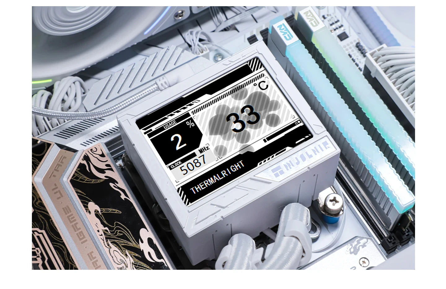 Thermalright MJOLNIR VISION 360  ARGB water-cooled 3.5-inch IPS LCD screen, 14th generation LGA1851/AM5 heat sink