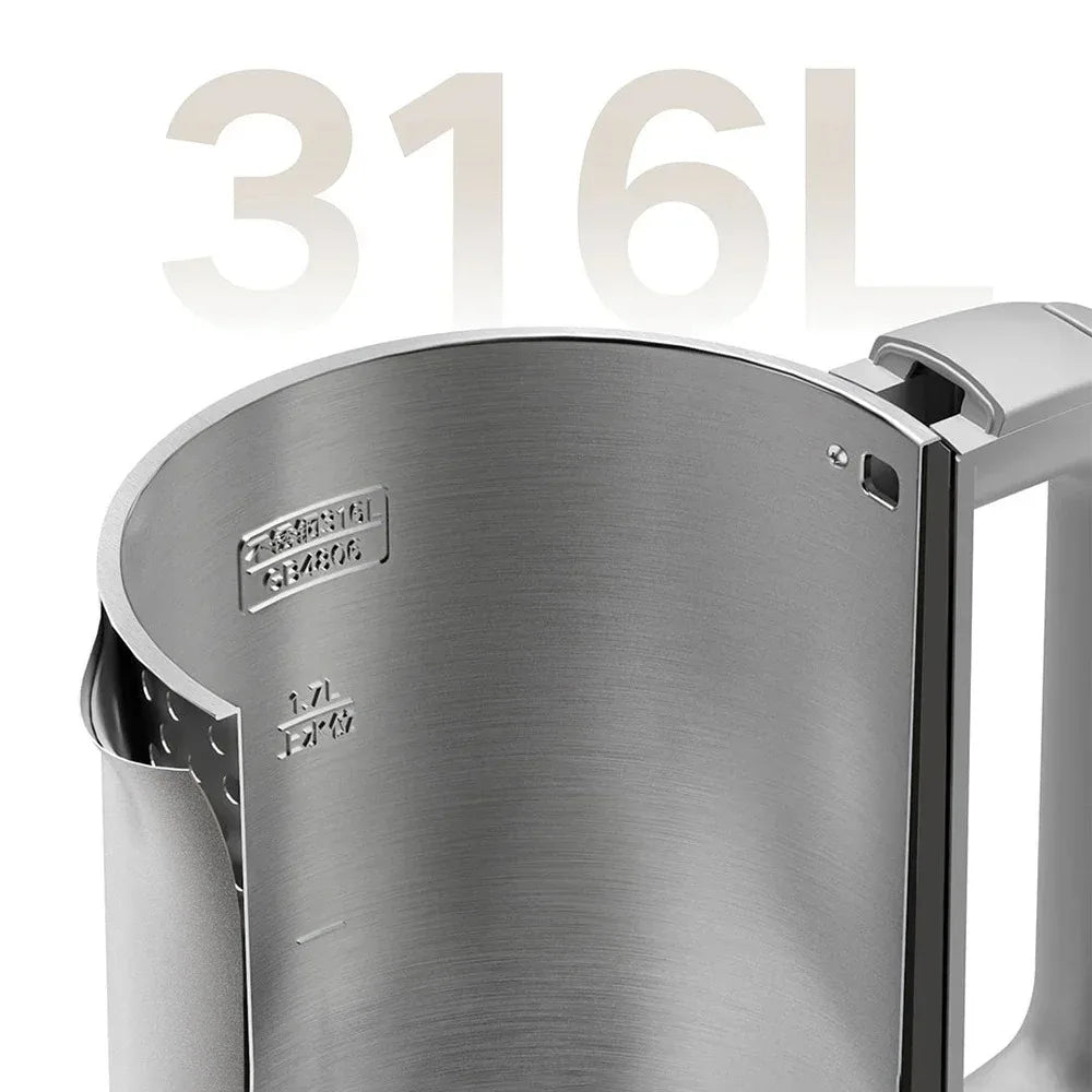 MIJIA Electric Kettle S1 Fast Hot boiling Stainless Water Kettle Teapot 1.7L 1800W Anti-Overheat Quadruple Protection