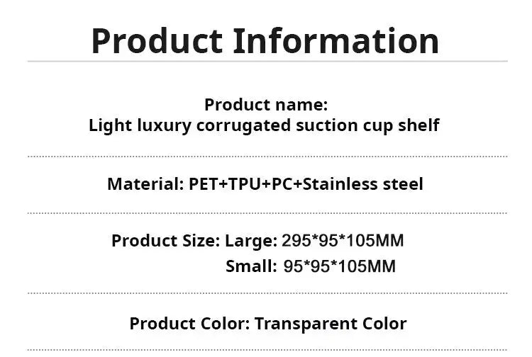 Large Capacity Light Luxury Style Glacier Pattern Suction Cup Shelf with Strong Load-bearing For Home Bathroom