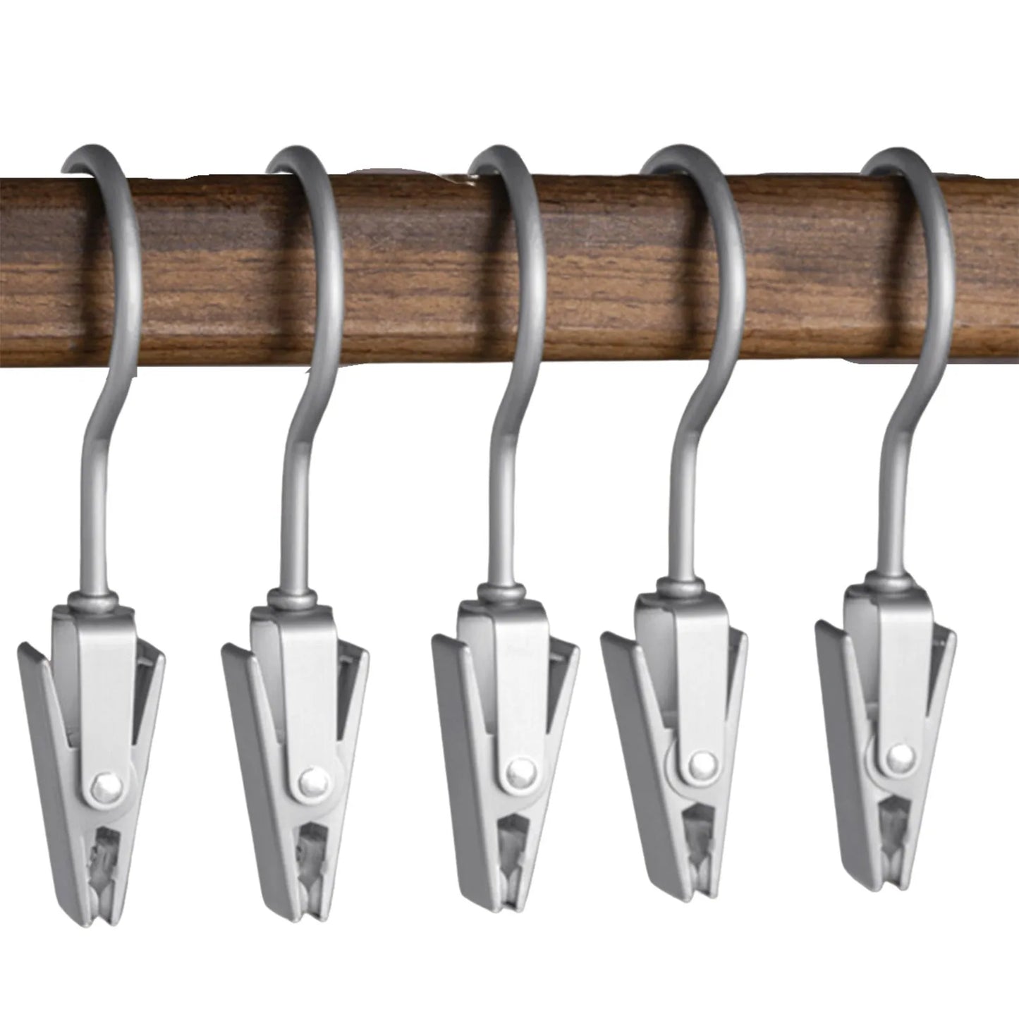 Househood Metal Hook Clips Hanging Curtain Hooks Bulldog Clips for Hanging Tablecloth Towel Clips