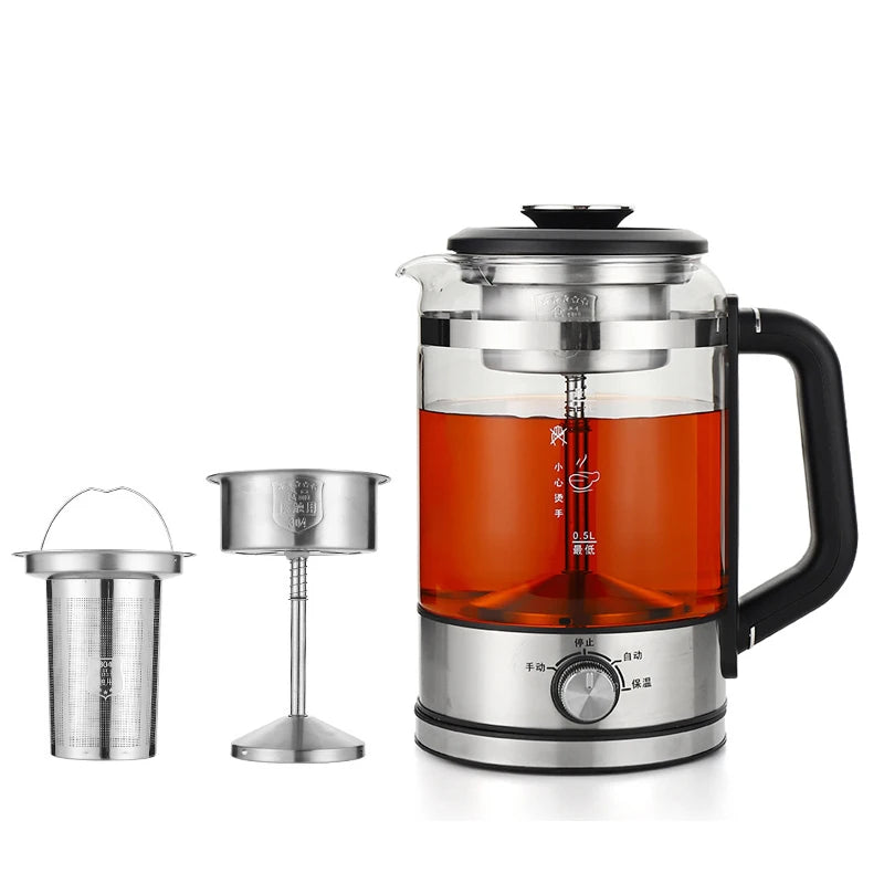 Electric Tea Maker 1.3L Electric Kettle Brewer Tea-leaf Scented Tea Machine Automatic Steam Spray Teapot Teapot Health Kettle