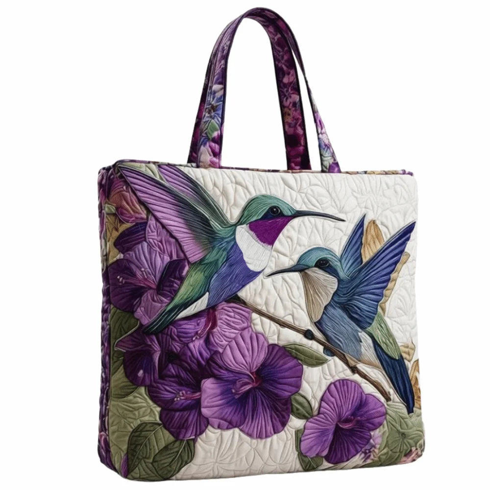 Trendy Vintage Quilted Tote Bag 3D Printed Patterns Large Capacity Travel Handbag Cotton Lightweight Canvas Bag Women Accessory