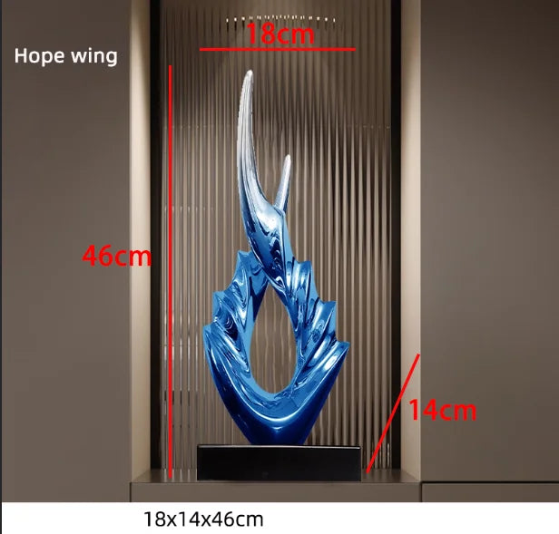 Marble Base Resin Sculpture Fenghshui Decoration Housewarming Gifts Home Livingroom Ornaments Office Study Accessories Crafts