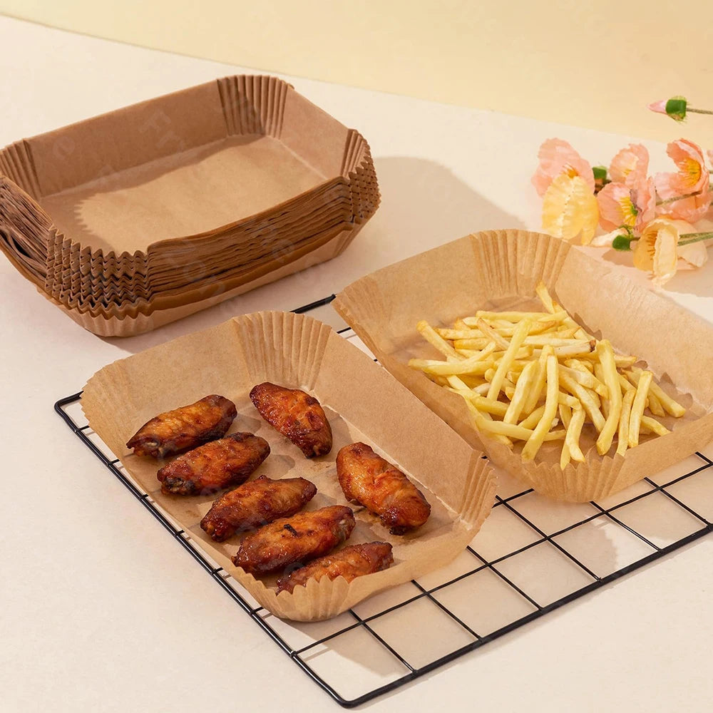 Parchment Paper Liner for Ninja Foodi XL Smart FG551 6-in-1 Indoor Grill Accessories Air Fryer Liner Reusable Heat Resistant Mat