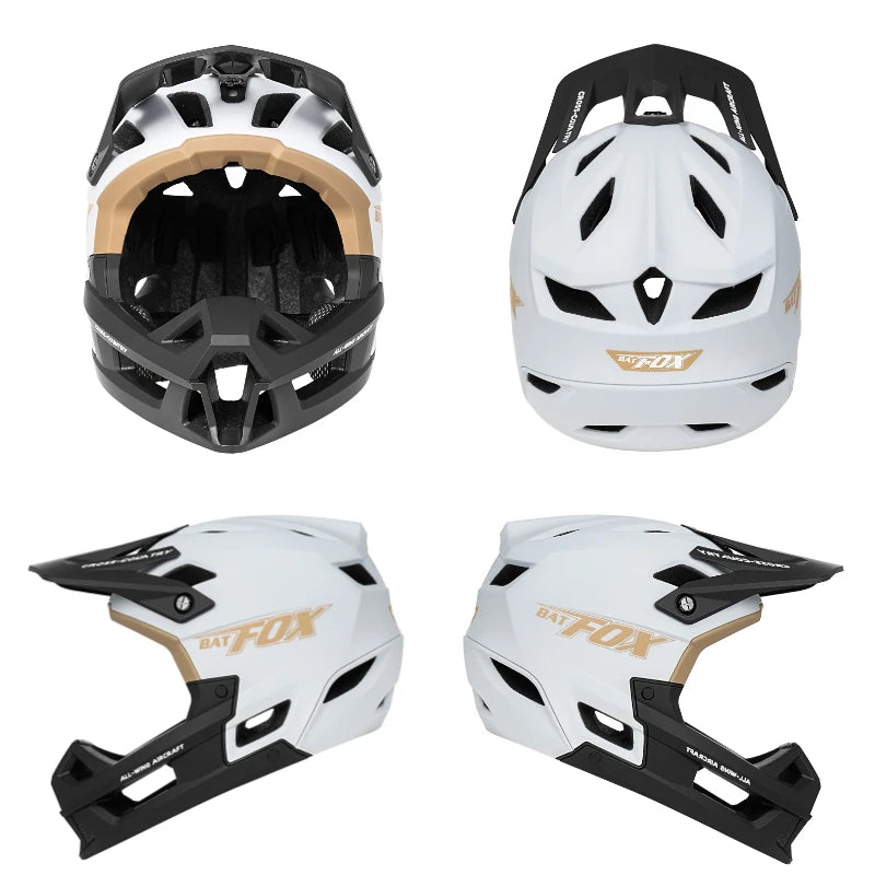 Full-Face Mountain Bike Helmet – Off-Road Certified Integrally molded helmet designed for cycling safety and comfort. Ideal for mountain biking and off-road riding adventures.