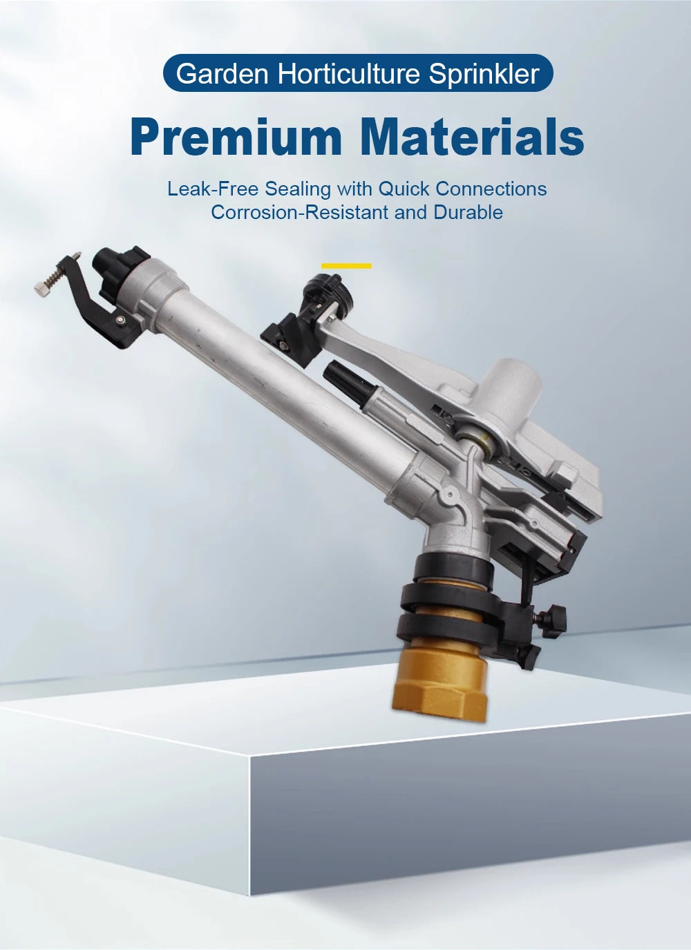 360° Rotation Swing Arm Spray Gun Horticulture Sprinkler Ideal for Construction Sites, Farmland Irrigation & Vegetable Watering