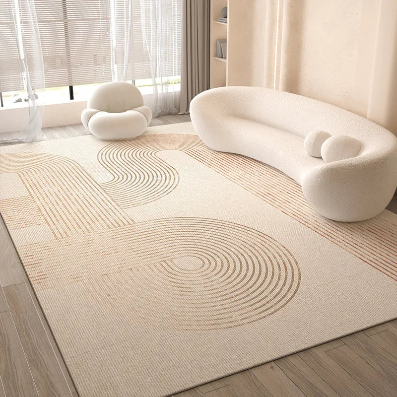 VIKAMA French Carpet For The Living Room, Wabi-Sabi Style Carpet, Easy To Maintain, Light Luxury, Bedside Carpet For The Bedroom