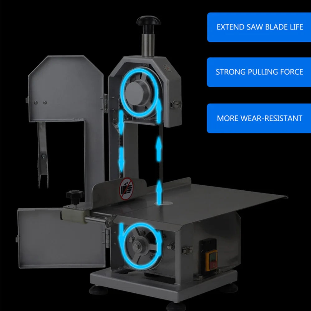 Electric Bone Cutter Meat Cutting Machine Commercial Saw Cutter Segaossa Elettrico Da Carne