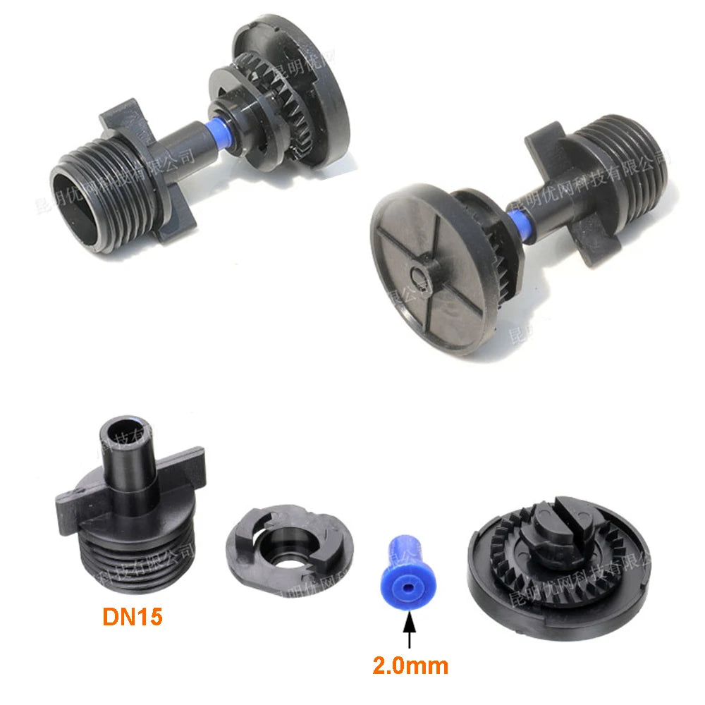 100PCS DN15 Agricultural Irrigation 360 Degree Automatic Rotation Mag Rocker Arm Sprinkler Garden Lawn Manor Watering Sprinkler