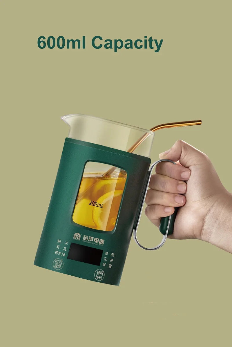 600ml Smart Tea Maker Portable Mini Health Pot Home Travel Multi-function Electric Kettle Automatic keep warm Kettle 220V