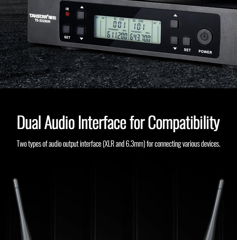 Takstar TS-3310UH Wireless Microphone UHF integrated circuit KTV Conference Home Entertainment Outdoor Performance